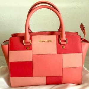 Michael Kors Selma MD purse in pink grapefruit